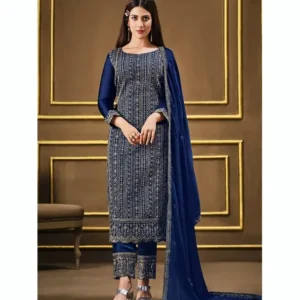 Exclusive Design 4 Pcs Unstitched Georgette Salwar Kamiz